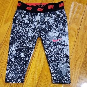 Nike Kids Black and Gray Leggings